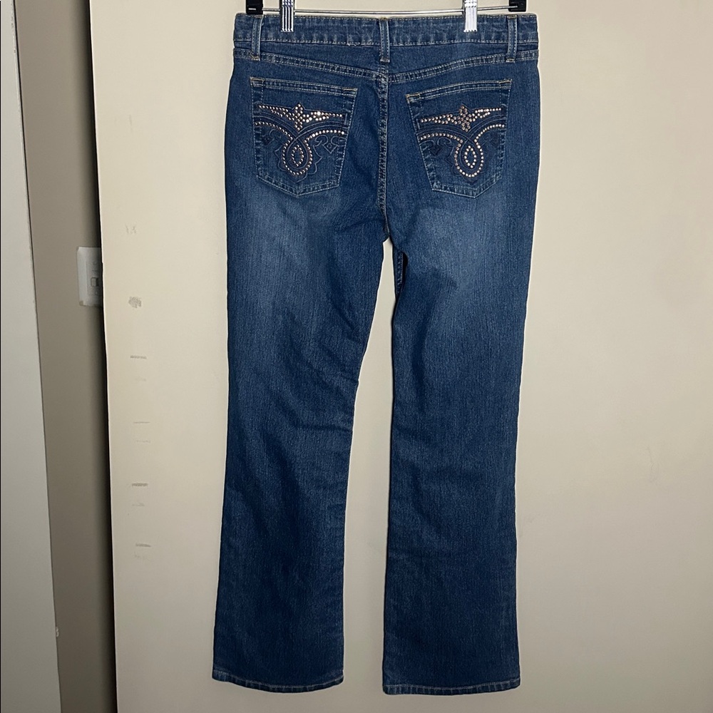 Kikit y2k vintage Classic Blue Denim pink sparkle Jeans